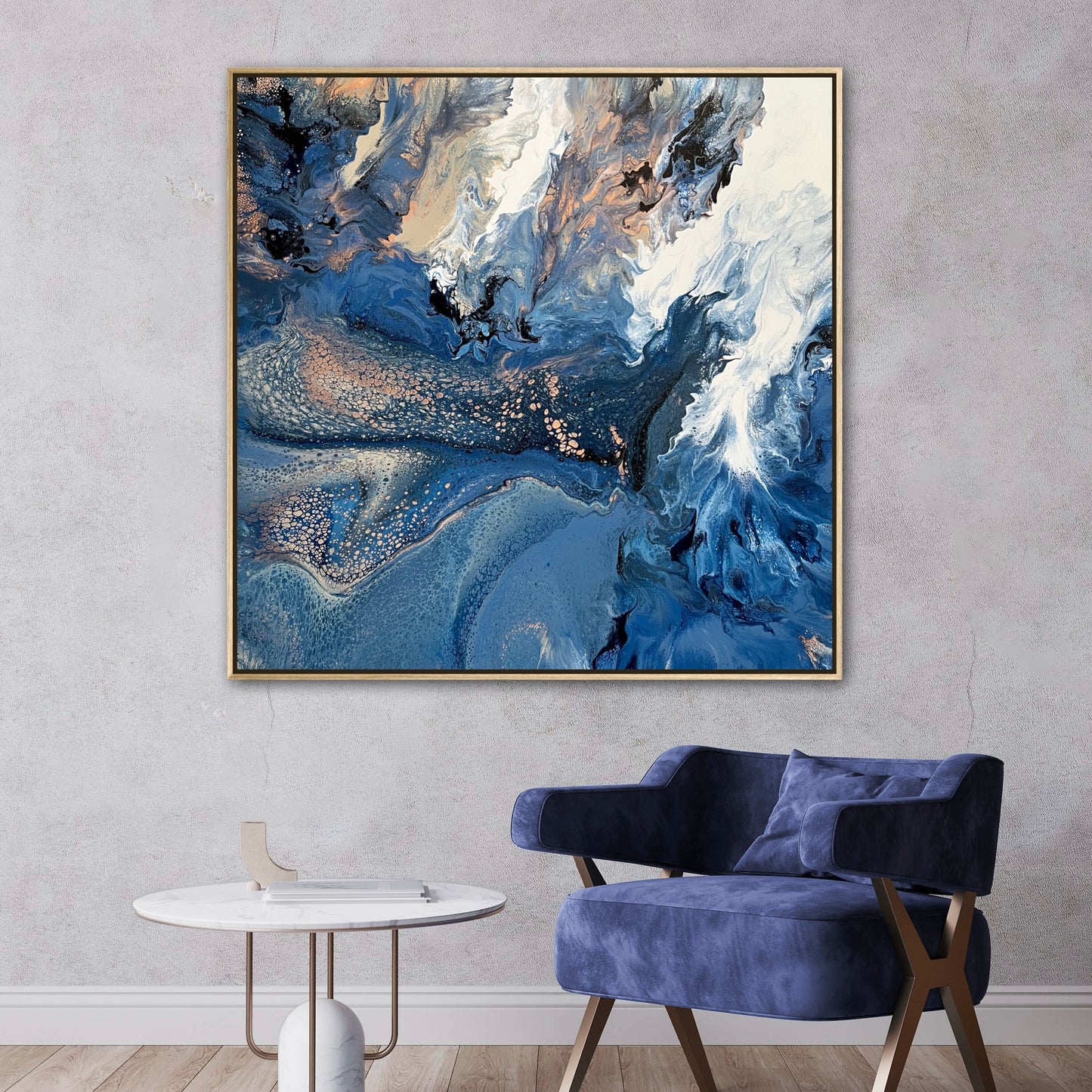 Blue Fusion ~ Original 102x102cm