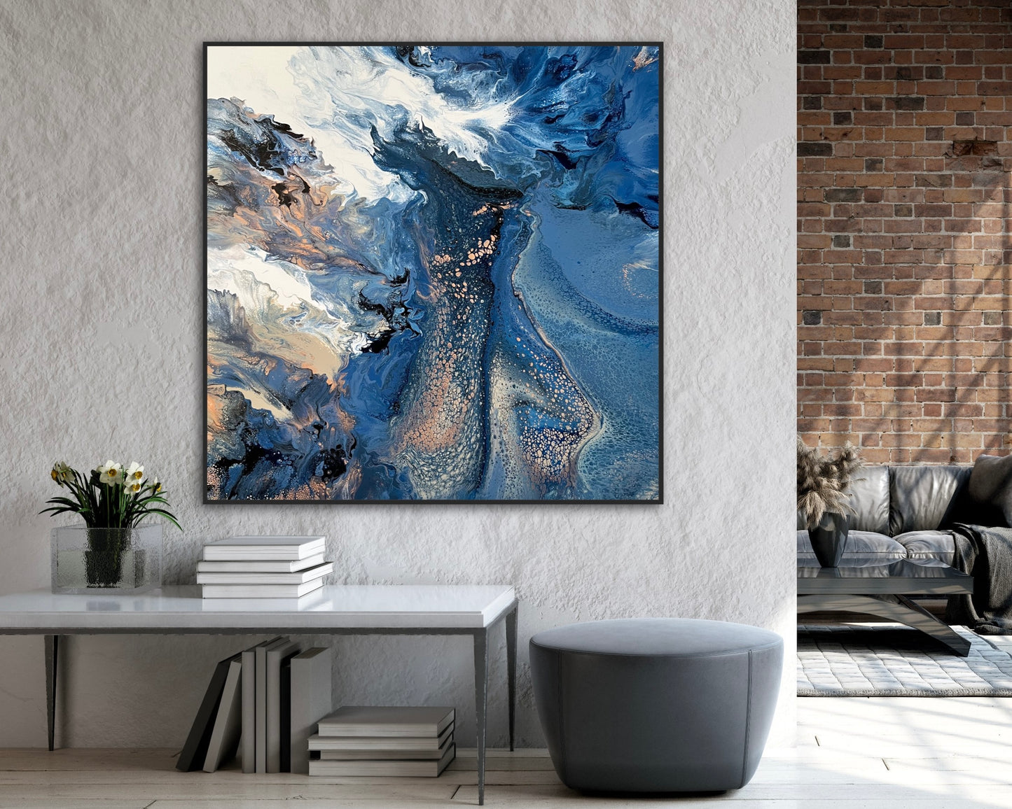 Blue Fusion ~ Original 102x102cm