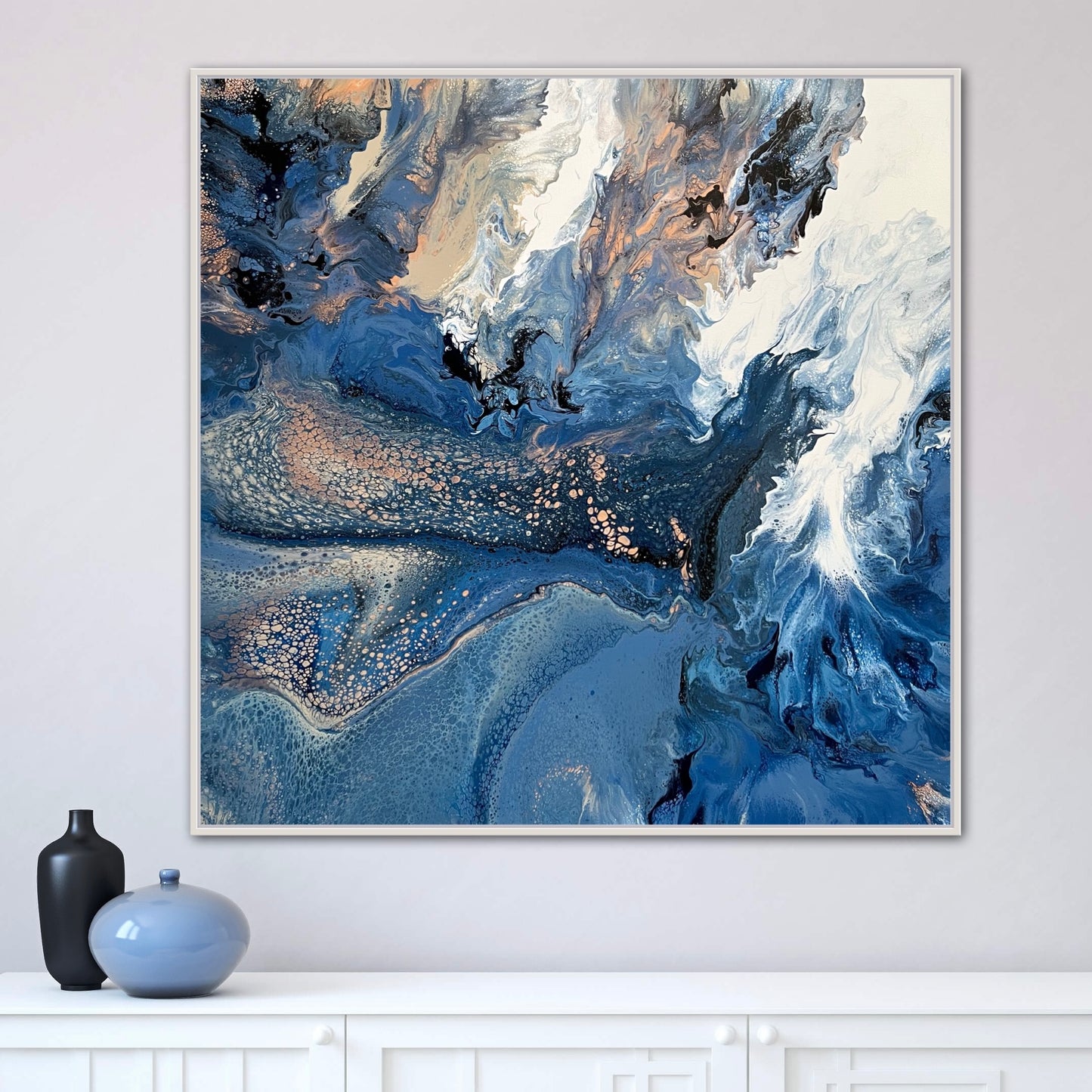 Blue Fusion ~ Original 102x102cm