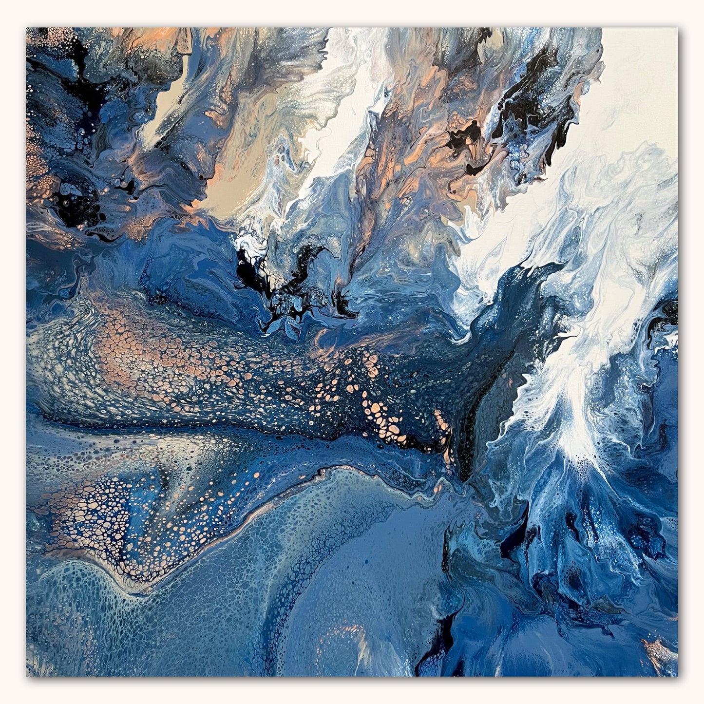 Blue Fusion ~ Original 102x102cm
