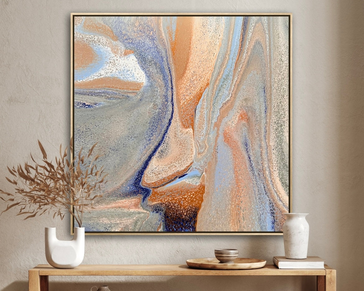 Flowing in Time ~ Original 102x102cm