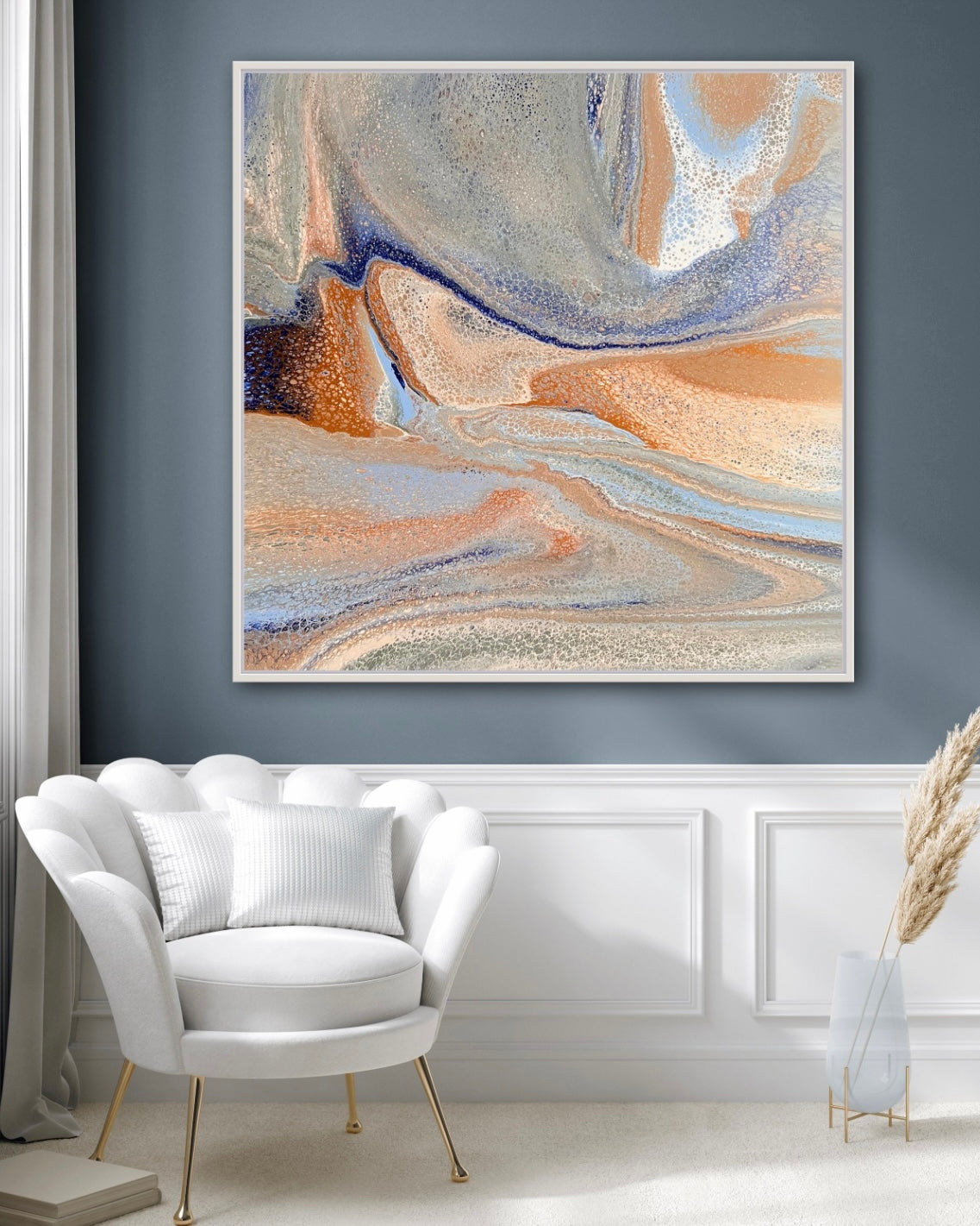 Flowing in Time ~ Original 102x102cm