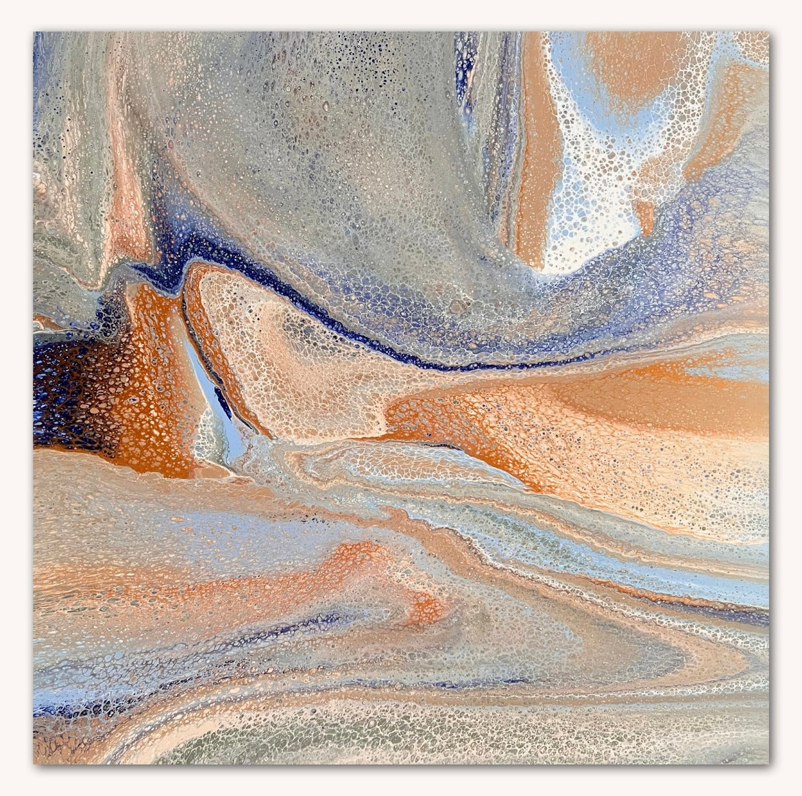 Flowing in Time ~ Original 102x102cm