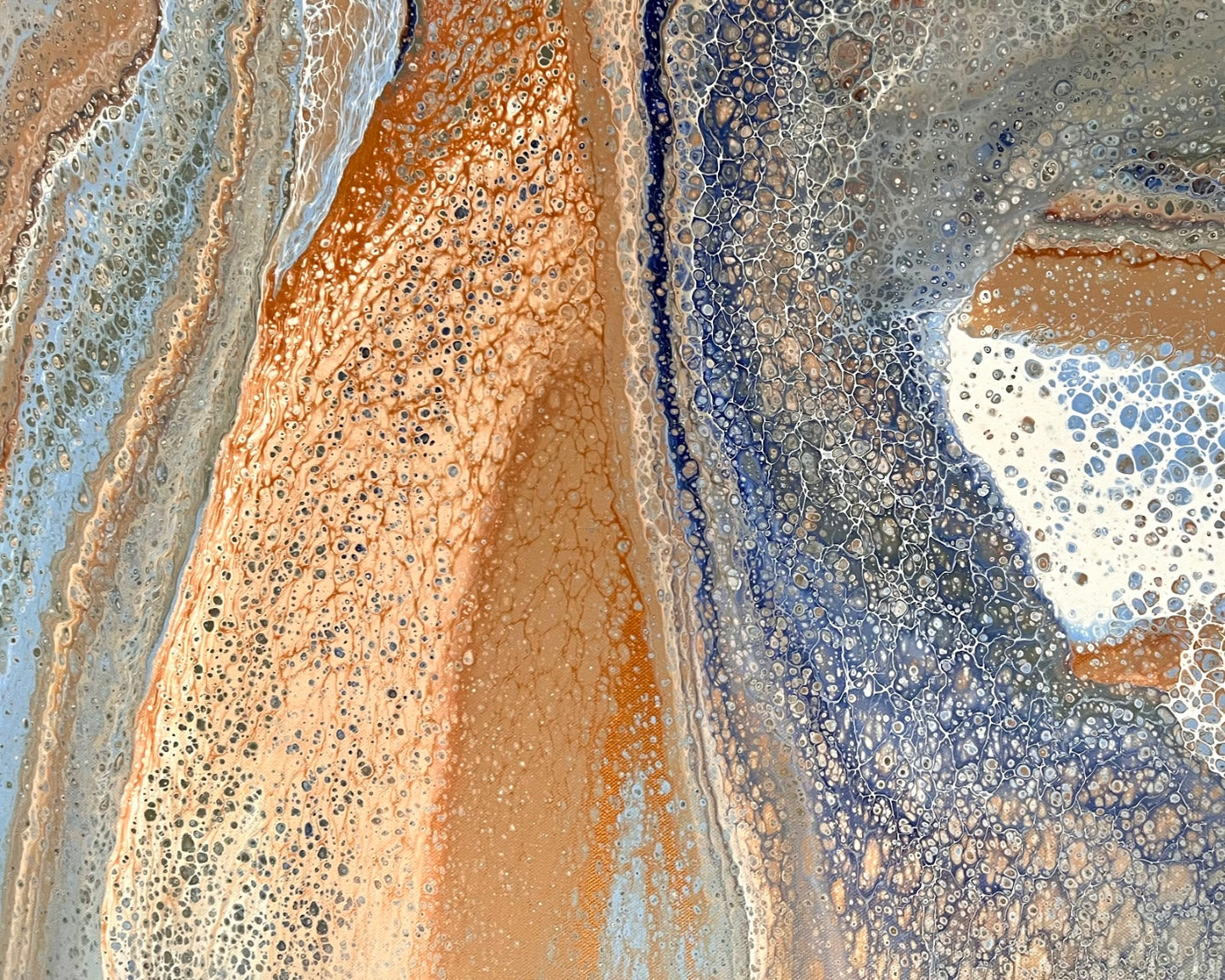 Flowing in Time ~ Original 102x102cm