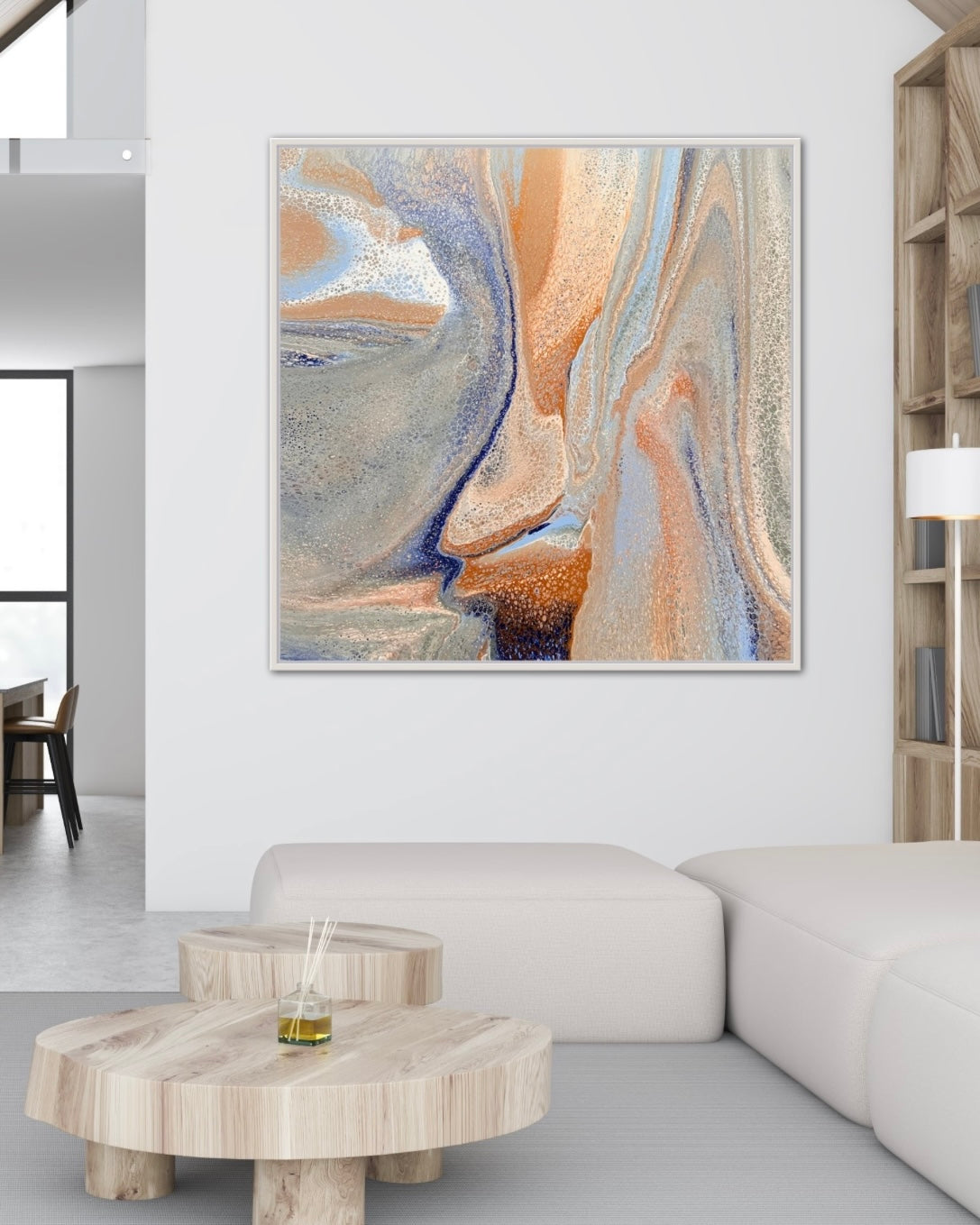 Flowing in Time ~ Original 102x102cm