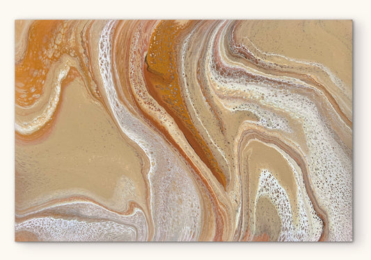 Windswept Sands | 91.5cmx62cm Original Abstract Painting by Angela Roskell