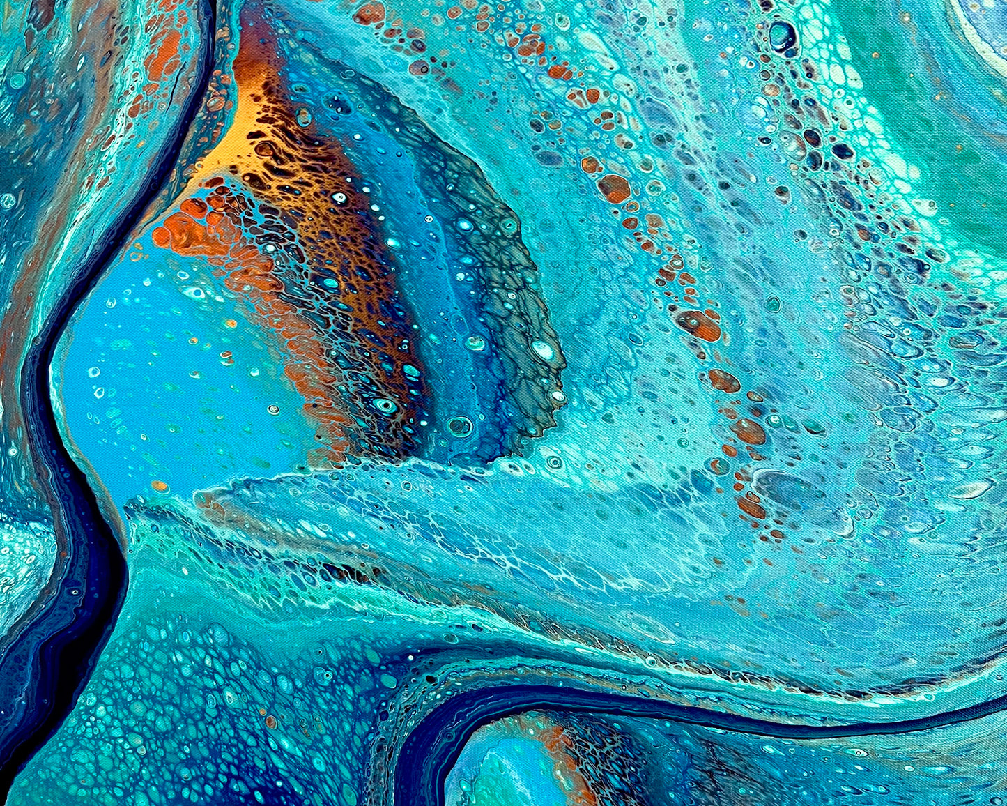 Playful Ocean ~ Original 122x91.5cm