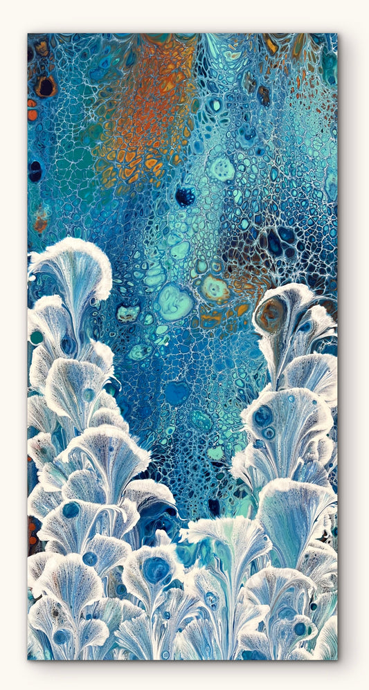 Northern Valley | 91cmx46cm Original Abstract Painting by Angela Roskell