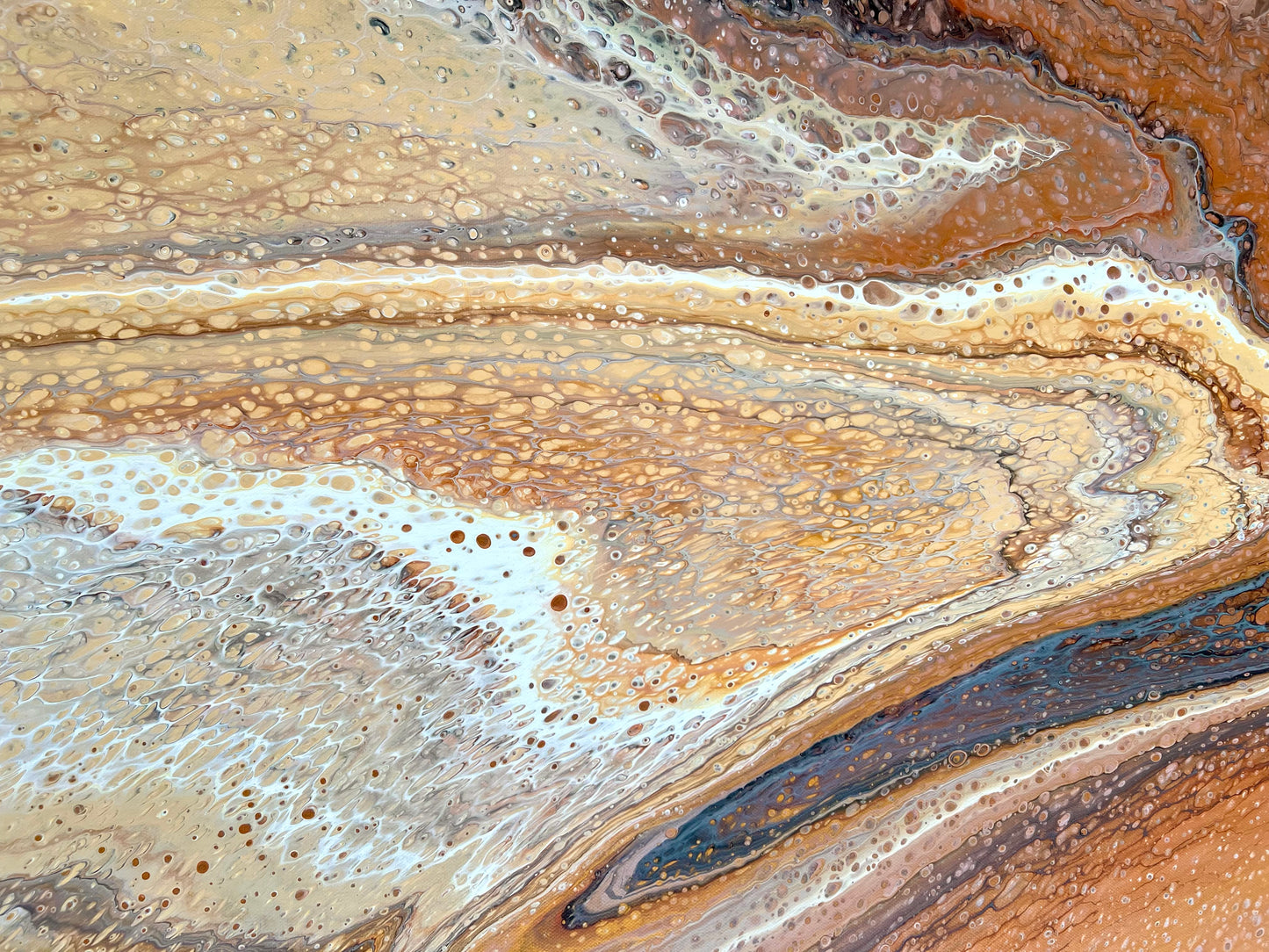 Desert Veil | Extra Large Original Abstract Painting 152x61.5cm by Aussie Artist Angela Roskell