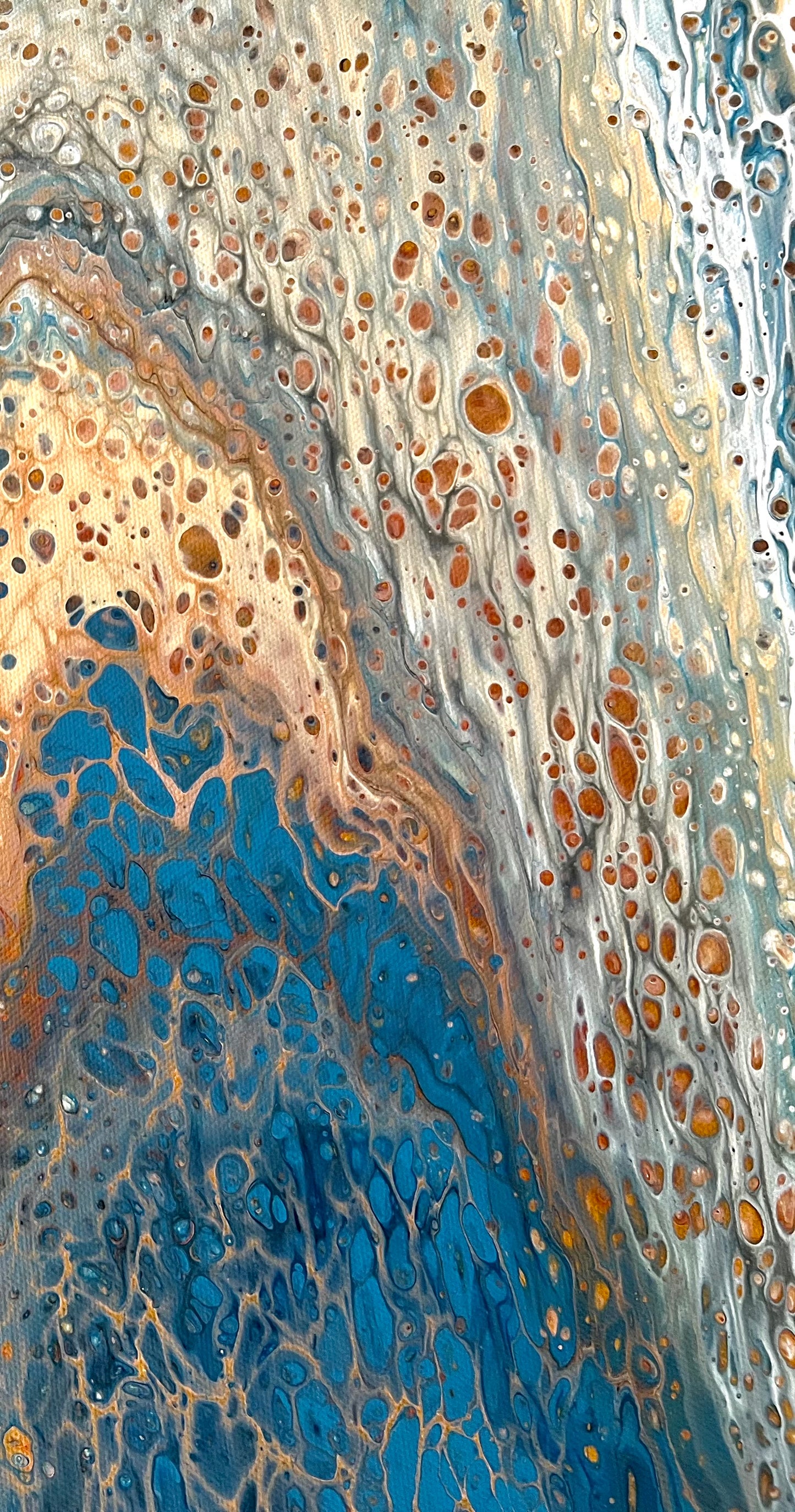 Mineral Drift | Large Original Abstract Acrylic Painting 122x91.5cm by Australian Artist Angela Roskell