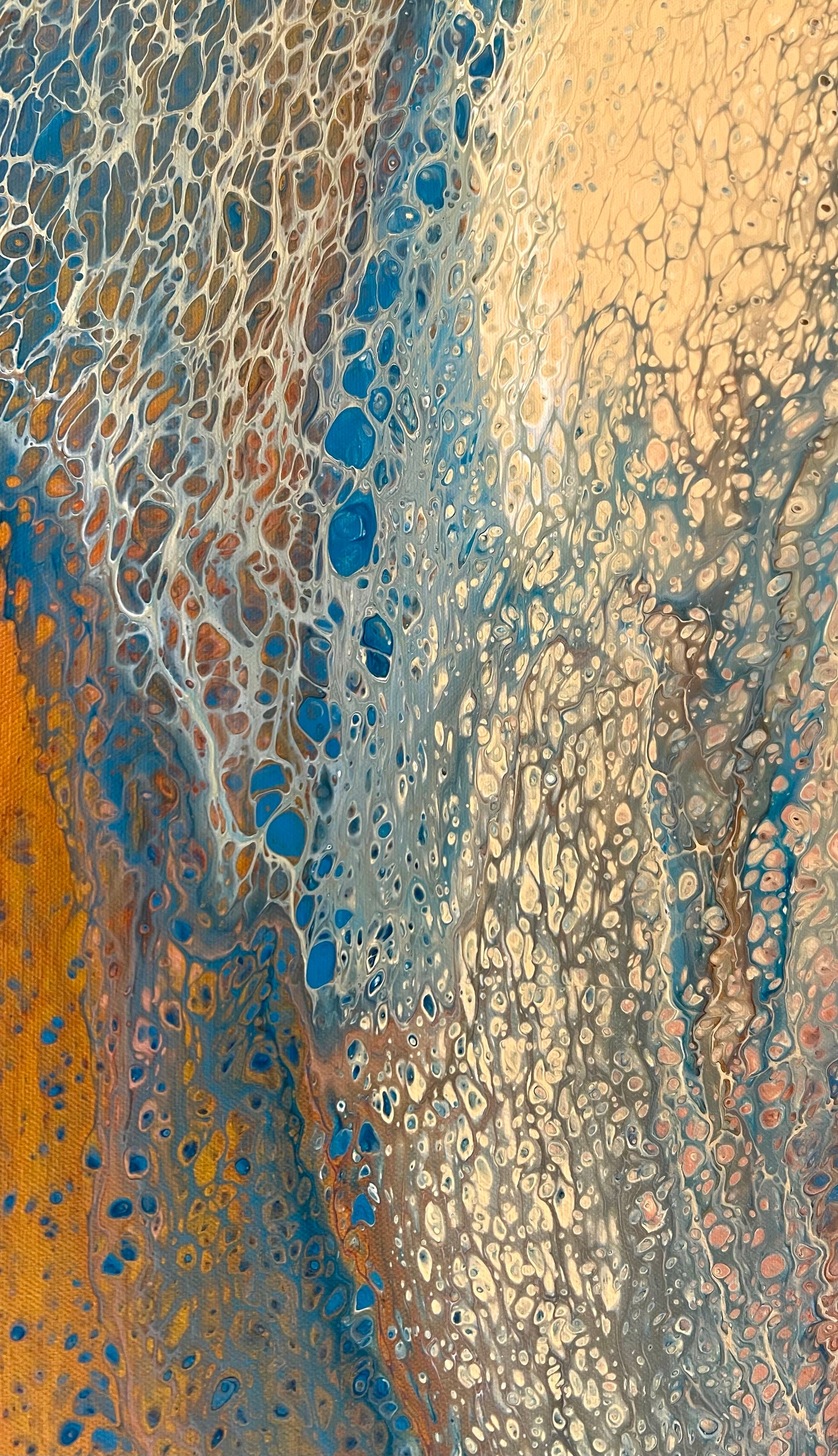 Mineral Drift | Large Original Abstract Acrylic Painting 122x91.5cm by Australian Artist Angela Roskell
