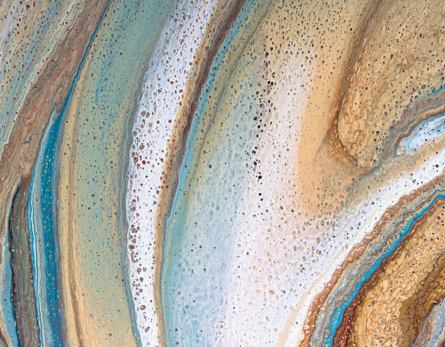 Earth's Currents | Extra Large Original Abstract Painting 183x91.5cm by Angela Roskell