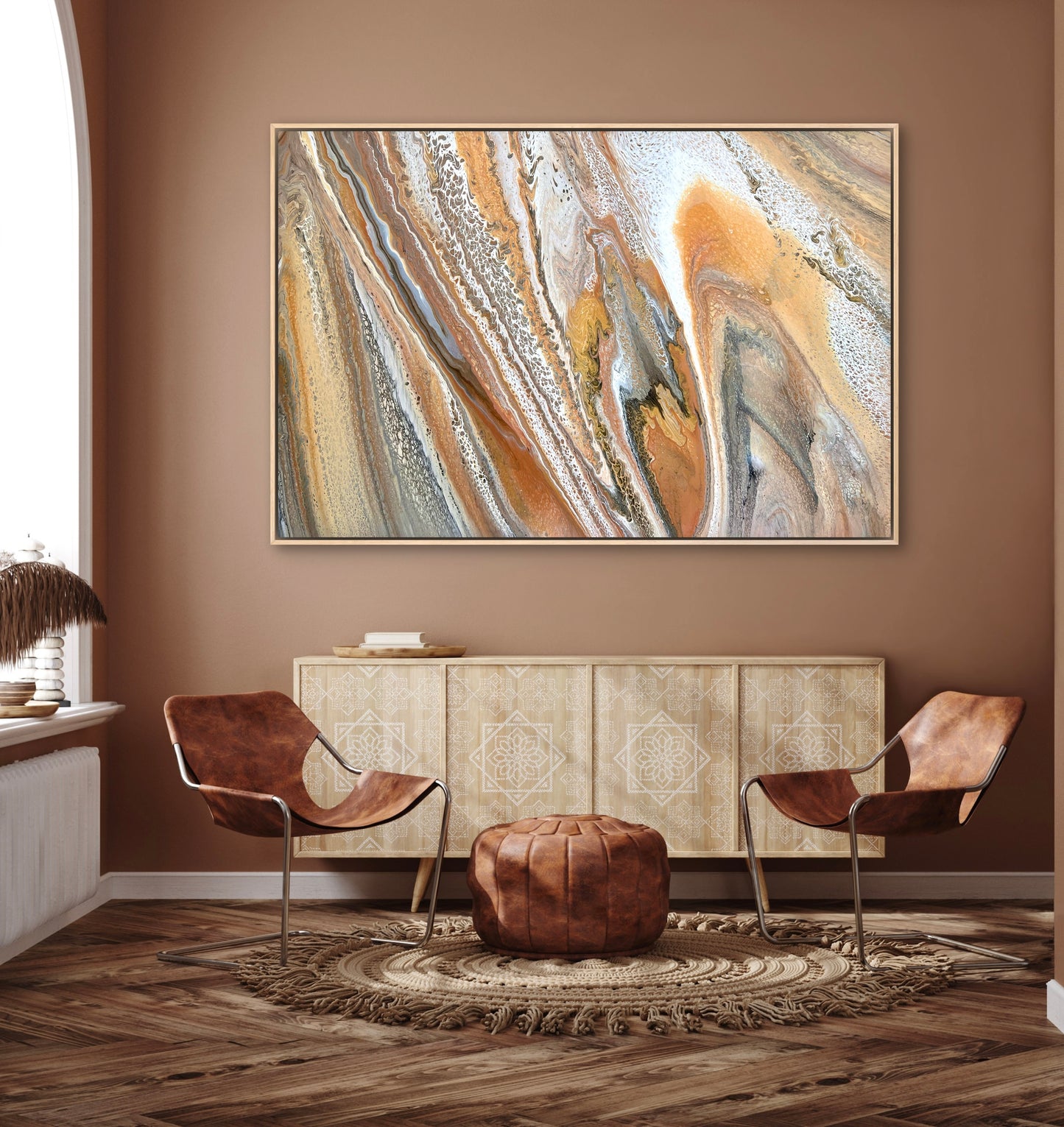 Timeless Elements | Extra Large Original Abstract Painting 152x101.5cm by Aussie Artist Angela Roskell
