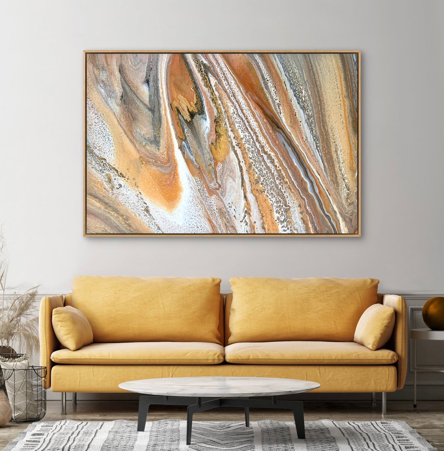 Timeless Elements | Extra Large Original Abstract Painting 152x101.5cm by Aussie Artist Angela Roskell