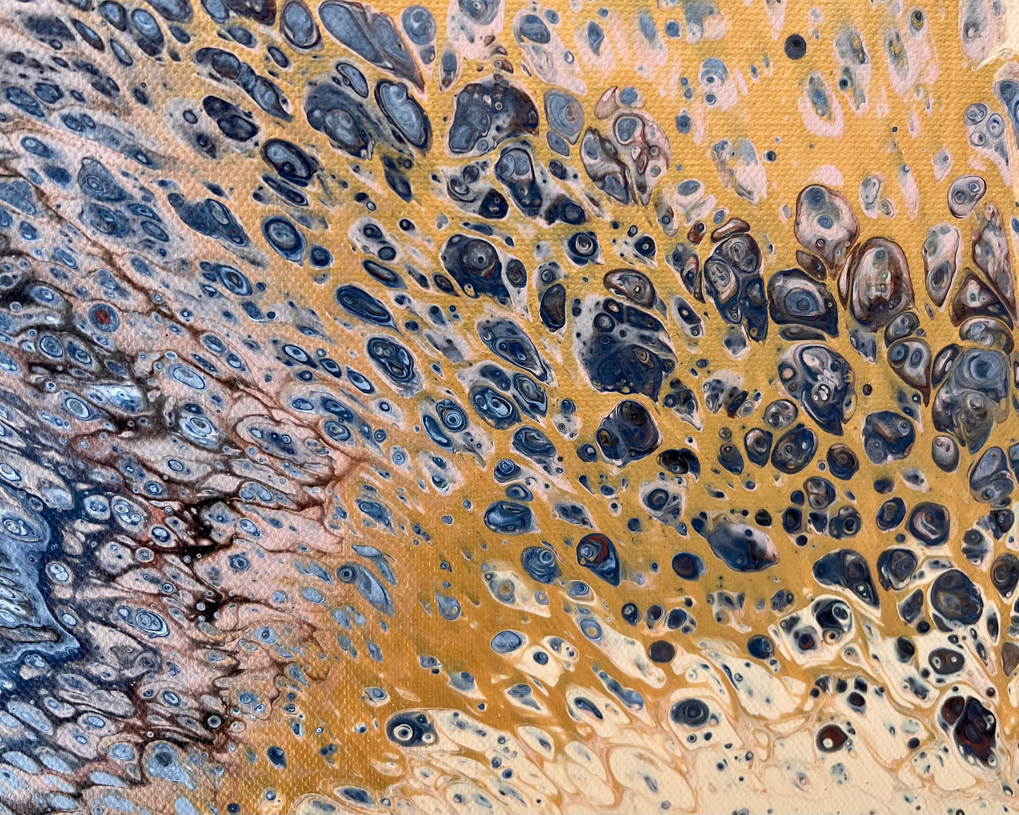Burnished Earth | Extra Large Original Abstract Painting 152x61.5cm by Angela Roskell