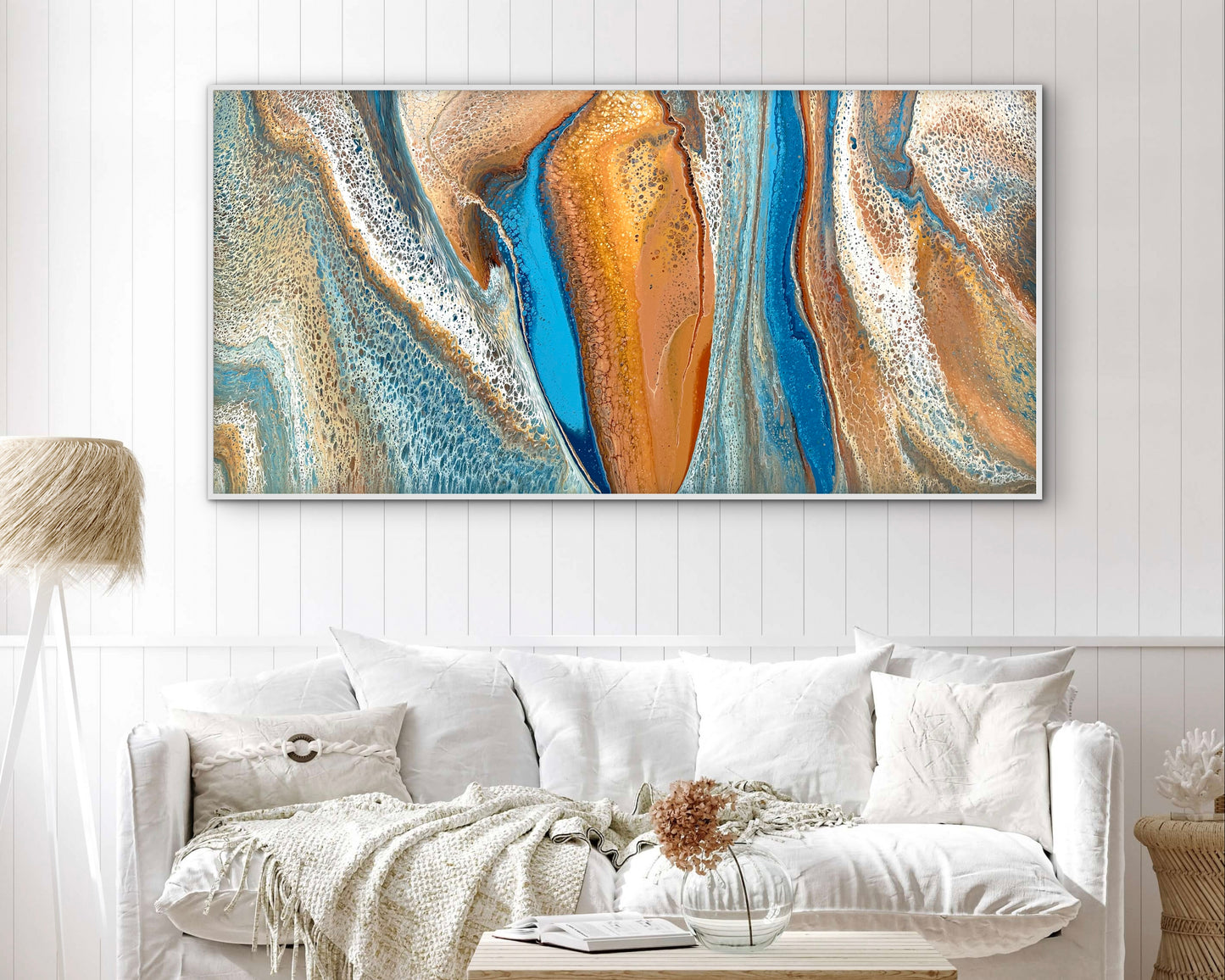 Earth's Lure | Extra Large Original Abstract Painting 183x91.5cm by Angela Roskell