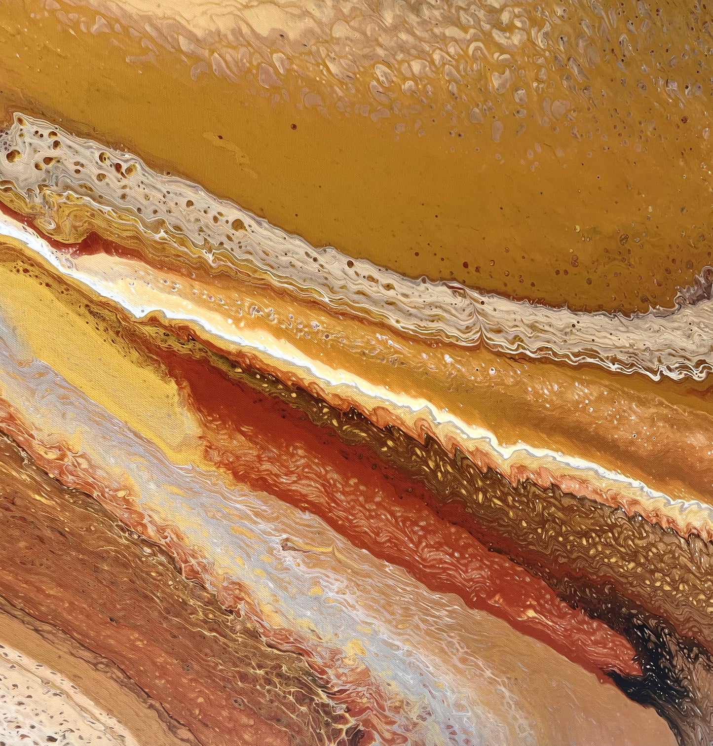Sunset Ridge | Extra Large Statement Original Painting 183x91.5cm by Angela Roskell