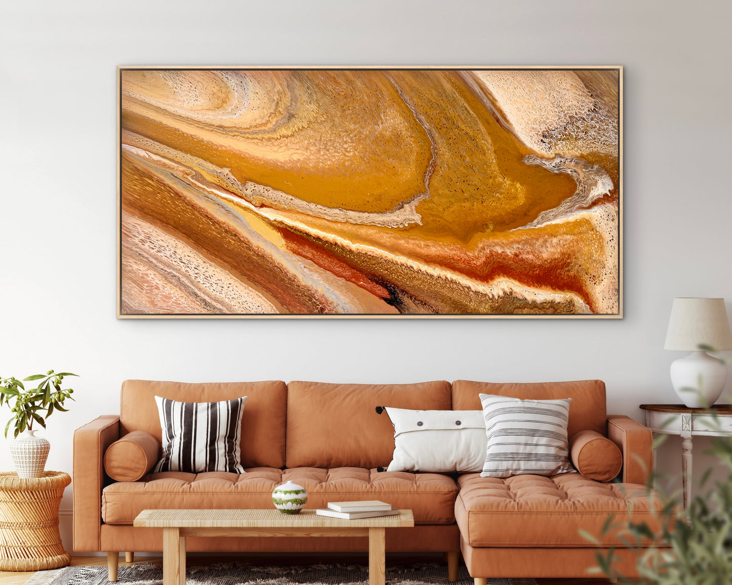 Sunset Ridge | Extra Large Statement Original Painting 183x91.5cm by Angela Roskell