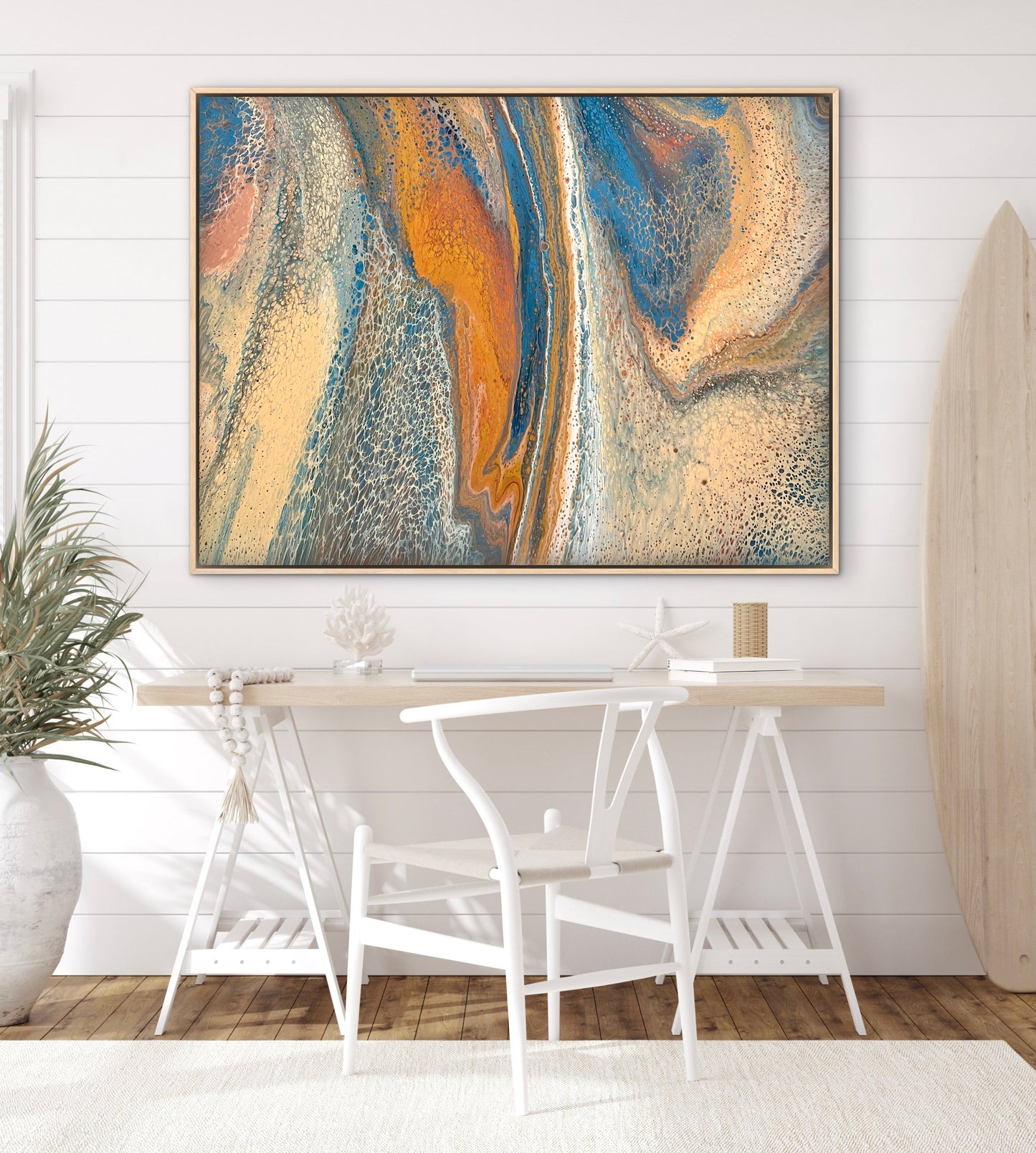 Mineral Drift | Large Original Abstract Acrylic Painting 122x91.5cm by Australian Artist Angela Roskell