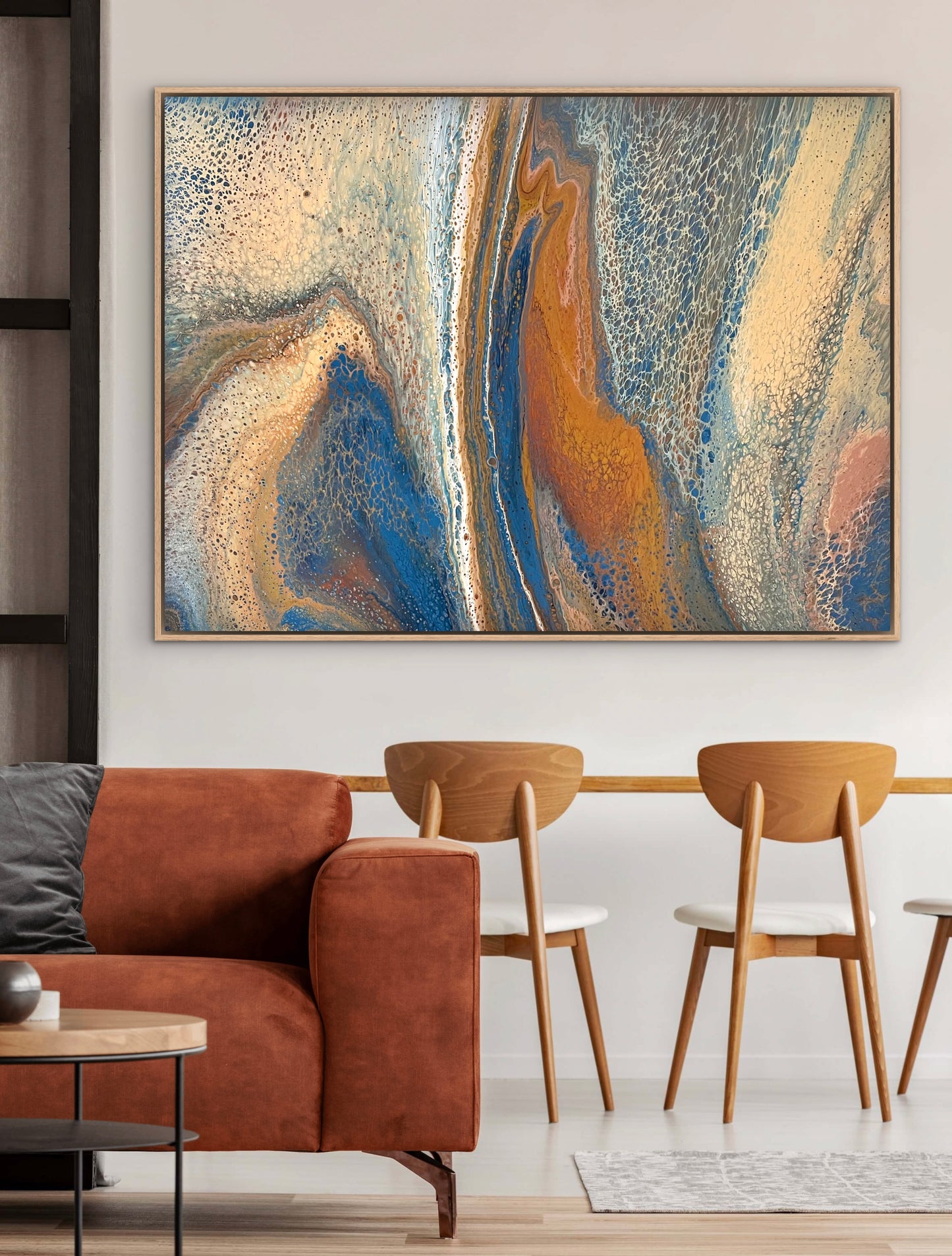 Mineral Drift | Large Original Abstract Acrylic Painting 122x91.5cm by Australian Artist Angela Roskell