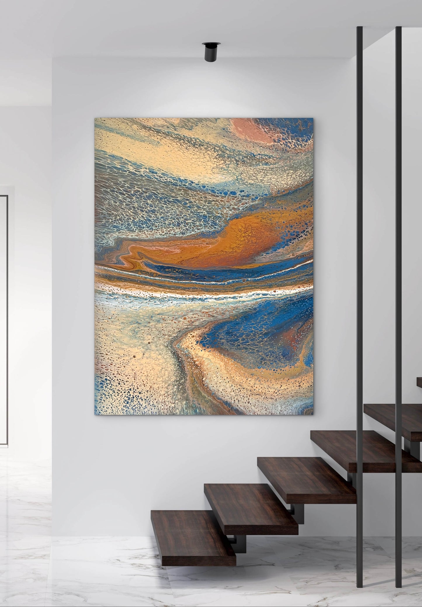Mineral Drift | Large Original Abstract Acrylic Painting 122x91.5cm by Australian Artist Angela Roskell