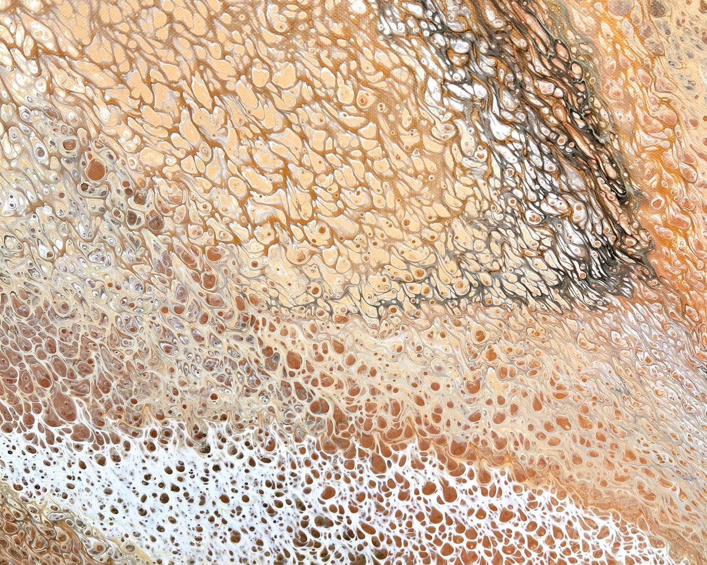 Sandstone Plains | Extra Large Original Abstract Painting 152x61.5cm by Angela Roskell