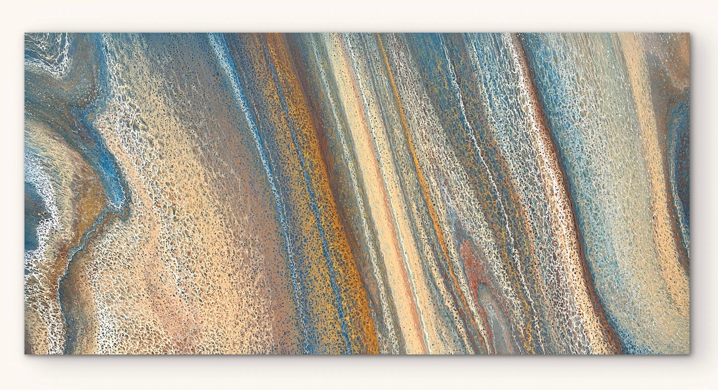 Mineral Sands | Extra Large Original Abstract Painting 183x91.5cm by Angela Roskell