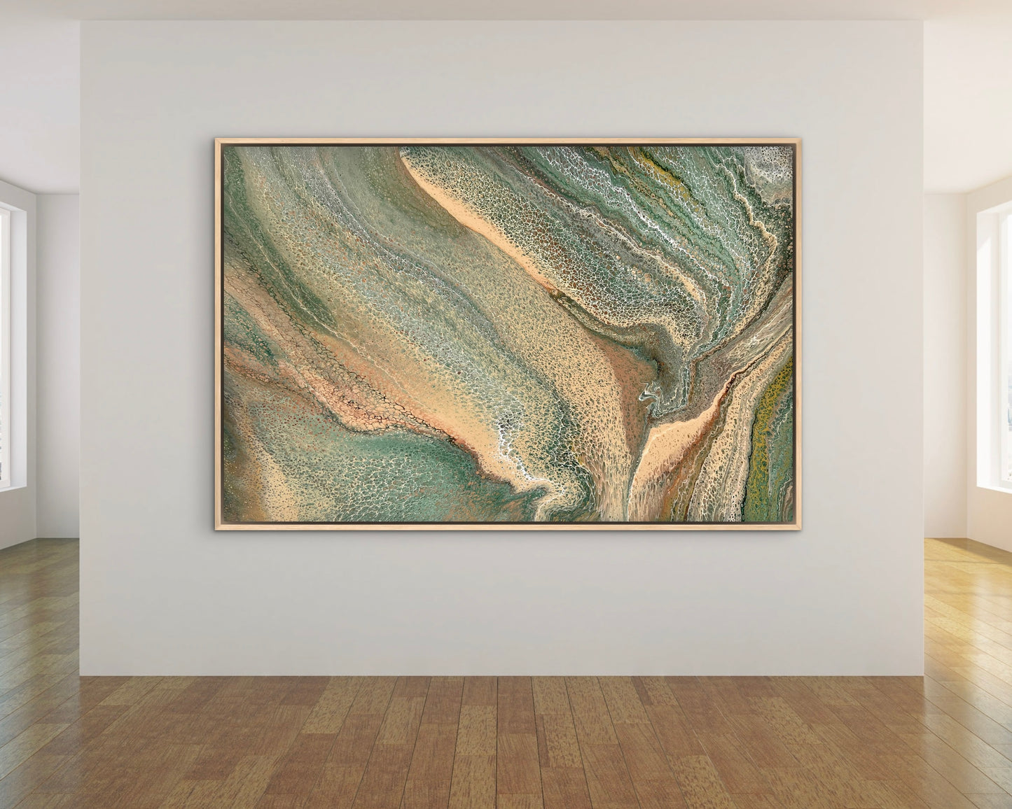 Nature's Veil | Extra Large Original Abstract Painting 152x101.5cm by Angela Roskell