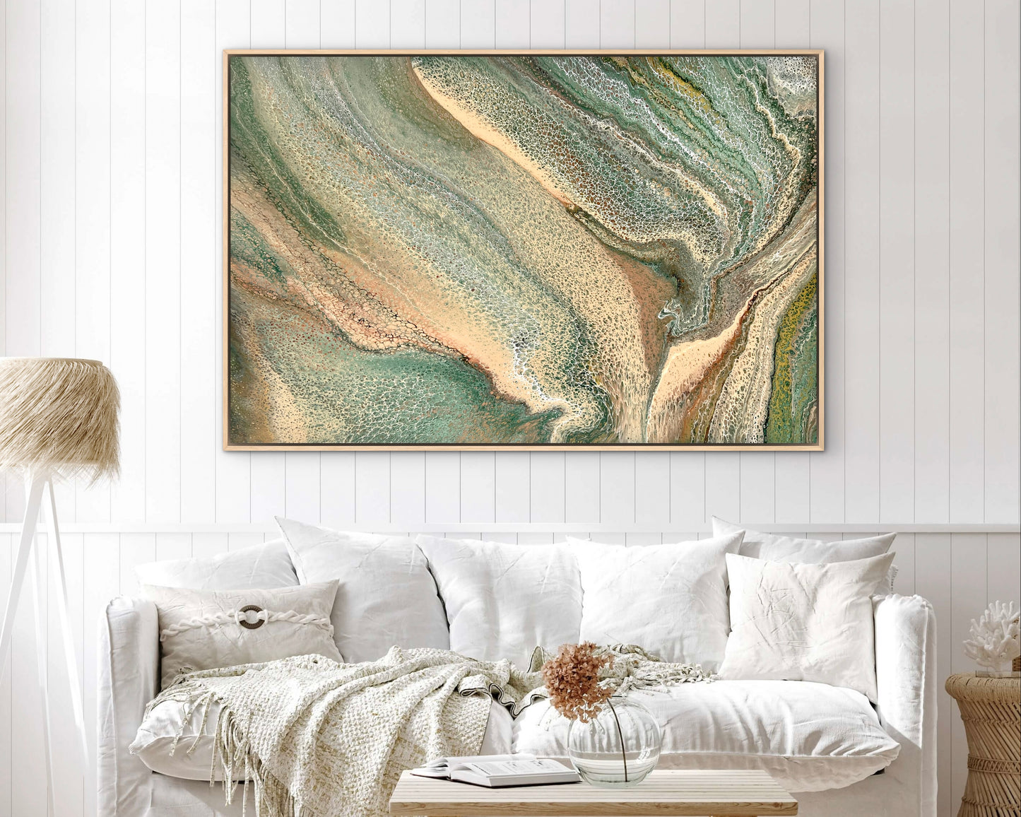 Nature's Veil | Extra Large Original Abstract Painting 152x101.5cm by Angela Roskell