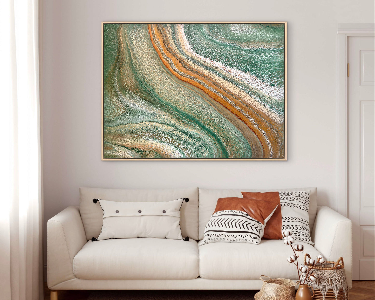 Nature's Pass | Large Original Abstract Acrylic Painting 122x91.5cm by Angela Roskell