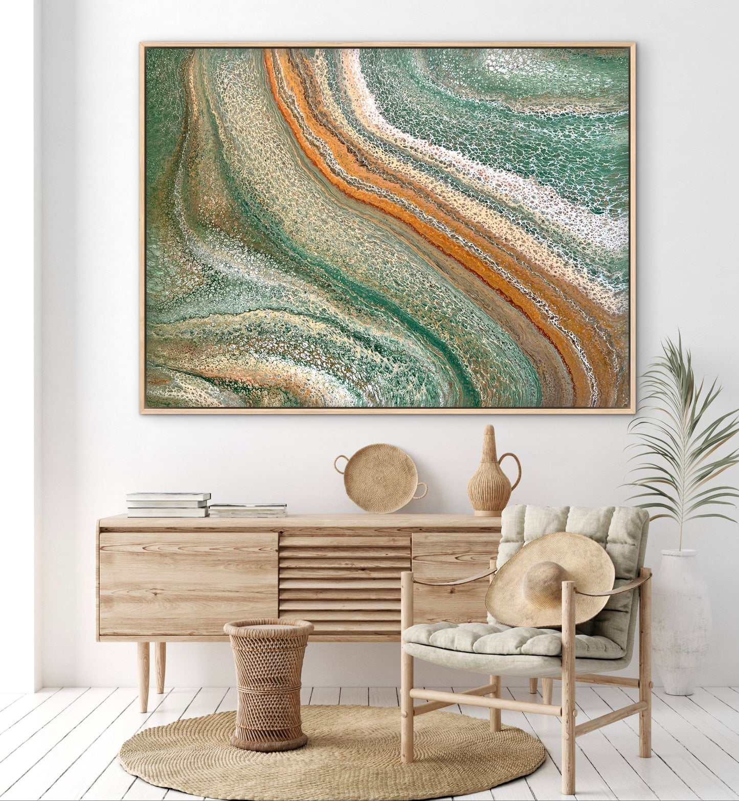 Nature's Pass | Large Original Abstract Acrylic Painting 122x91.5cm by Angela Roskell
