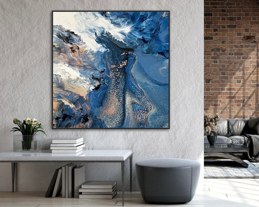 Blue Fusion ~ Original 102x102cm