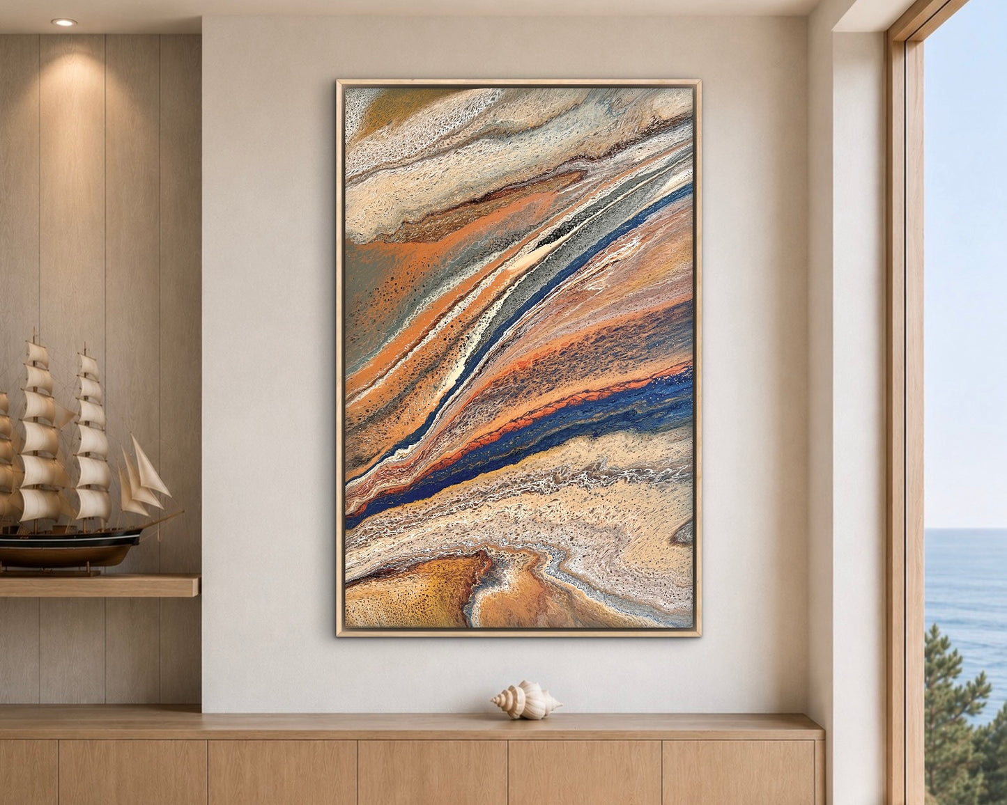 River Crossing | 152x101.5cm Extra Large Original Abstract Painting