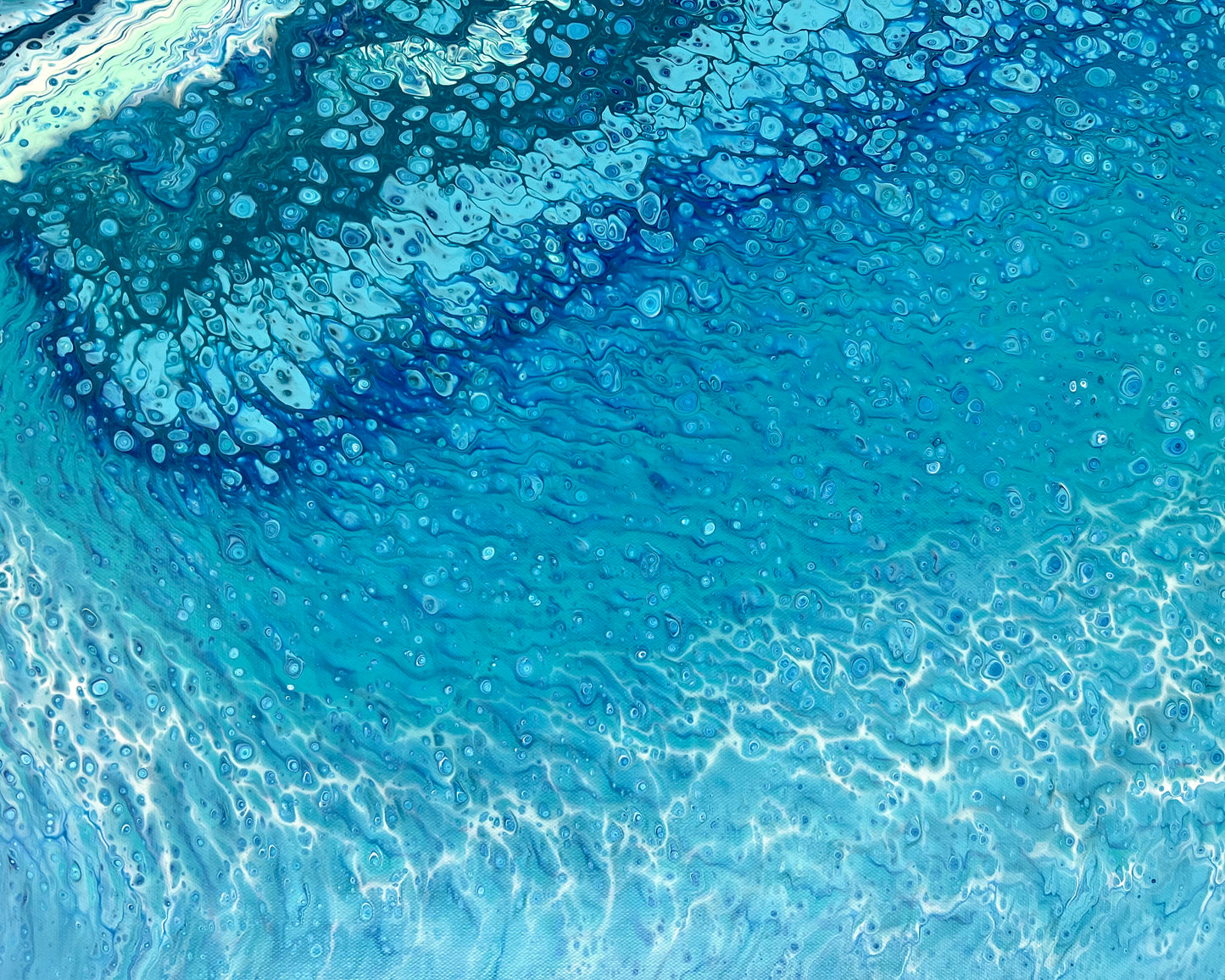 Ocean Twist | 152x61.5cm Original Abstract Painting by Angela Roskell