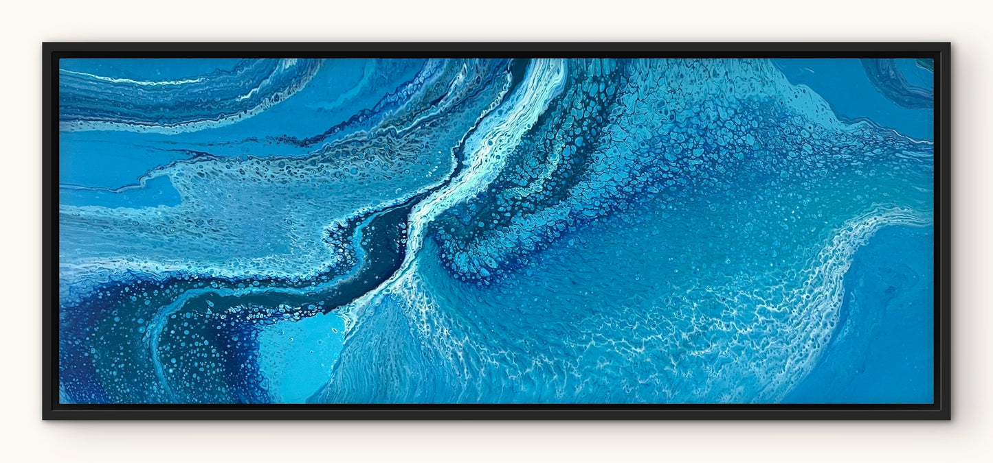 Ocean Twist | 152x61.5cm Original Abstract Painting by Angela Roskell