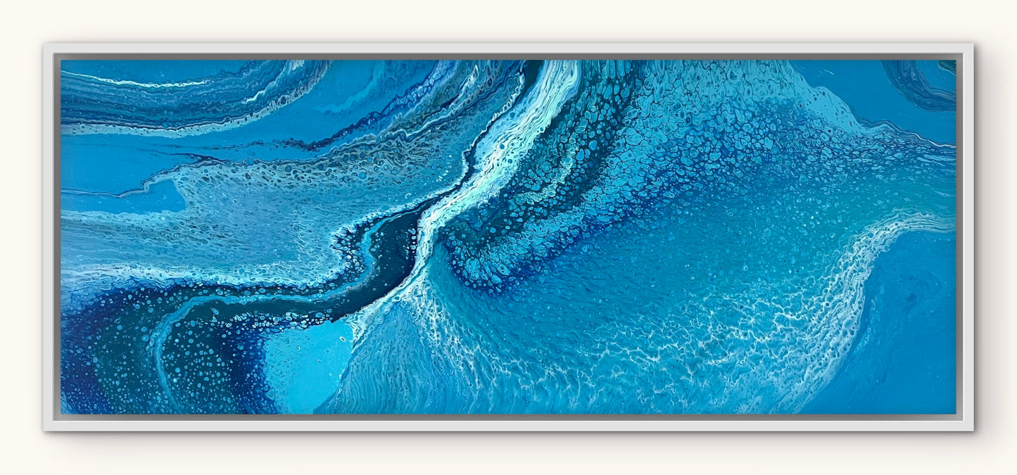 Ocean Twist | 152x61.5cm Original Abstract Painting by Angela Roskell