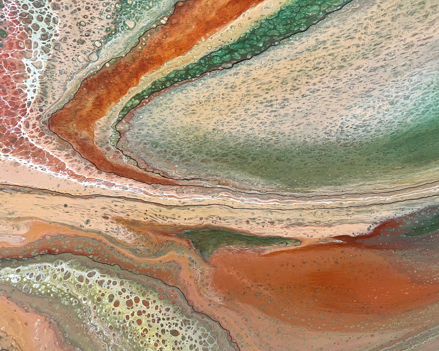 Mineral Range | 92x92cm Original Artwork by Angela Roskell