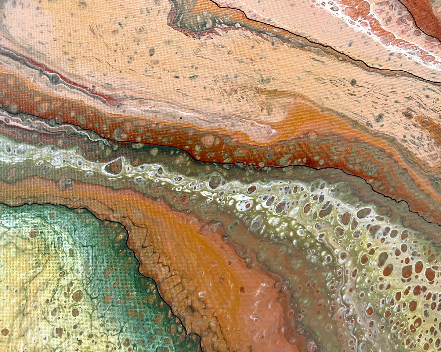 Mineral Range | 92x92cm Original Artwork by Angela Roskell