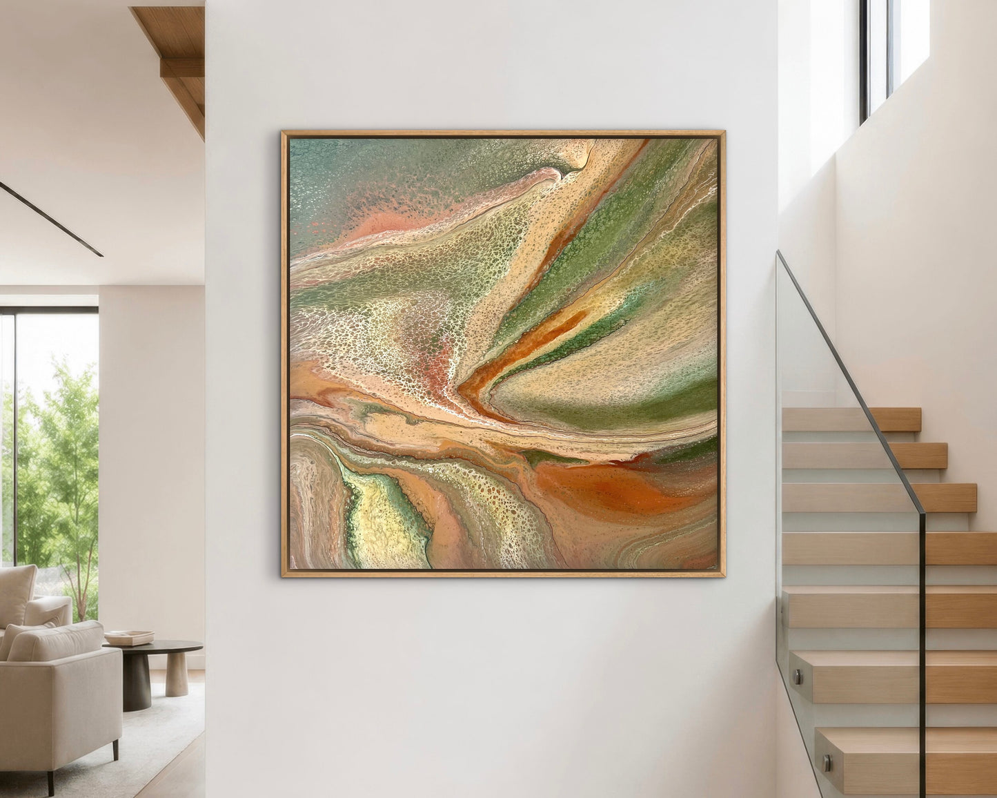 Mineral Range | 92x92cm Original Artwork by Angela Roskell