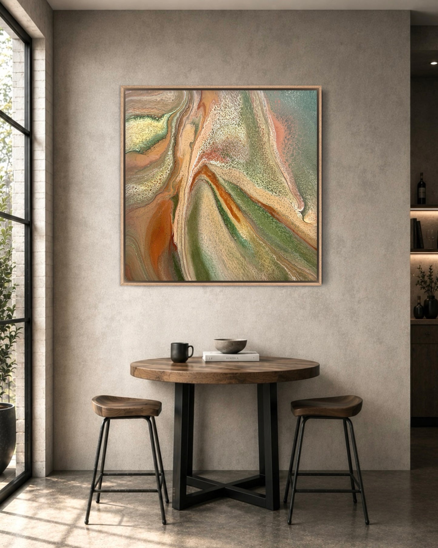 Mineral Range | 92x92cm Original Artwork by Angela Roskell