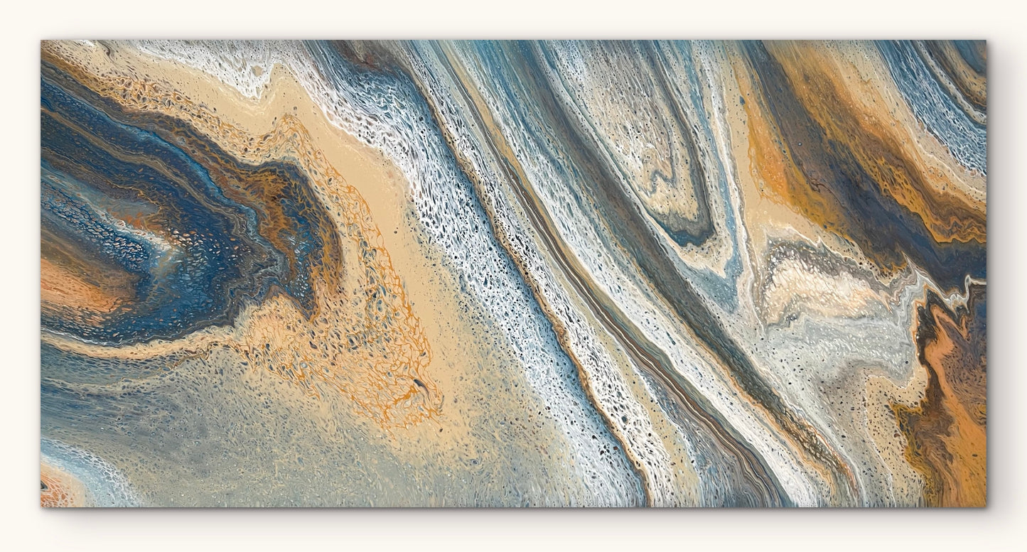 Shifting Light | Extra Large Original Abstract Painting 183x91.5cm by Angela Roskell