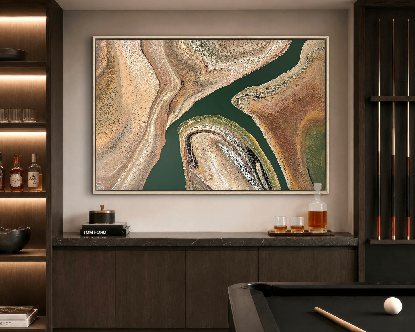 Mineral Crossing | 152x101.5cm Extra Large Original Abstract Painting