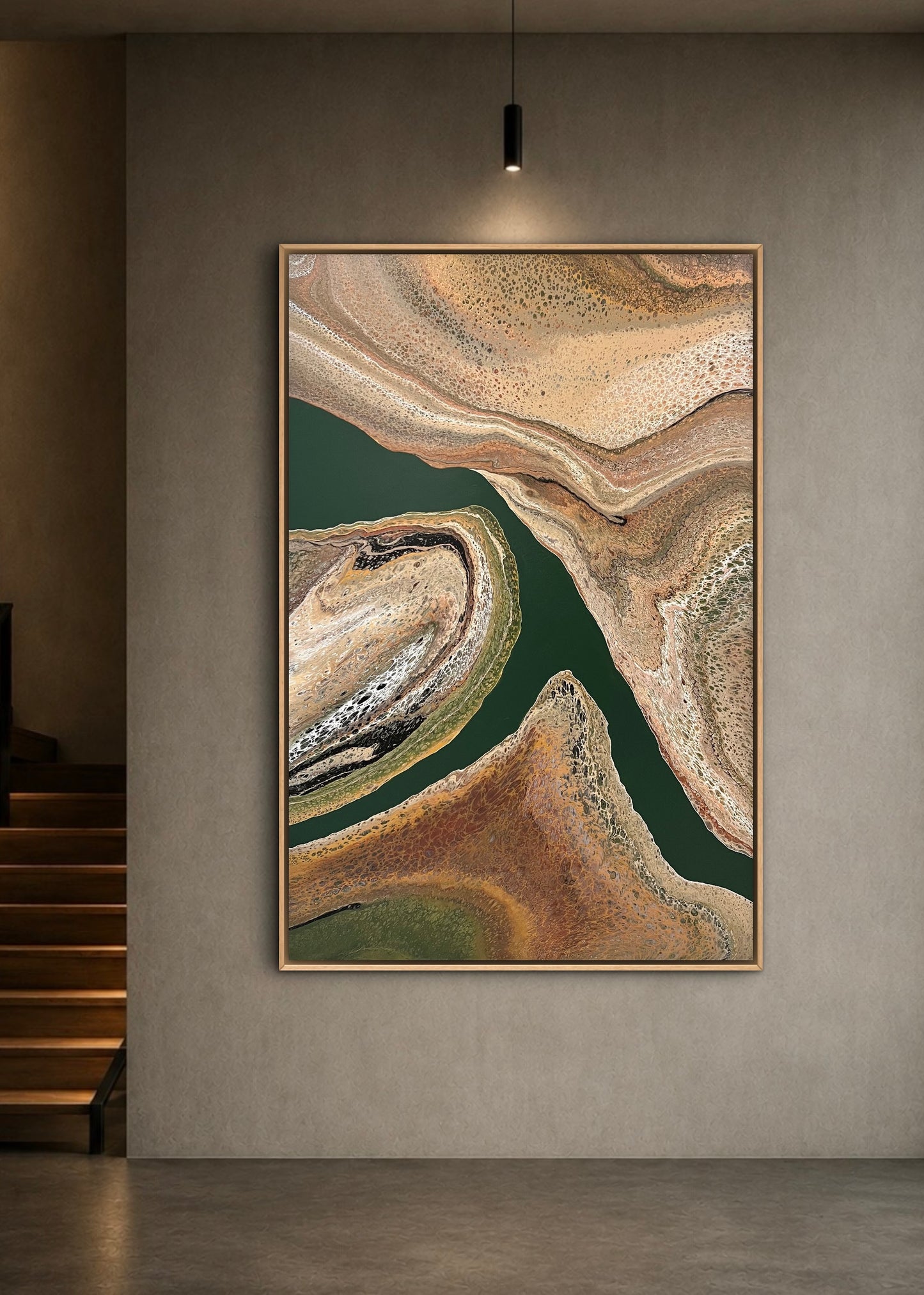Mineral Crossing | 152x101.5cm Extra Large Original Abstract Painting