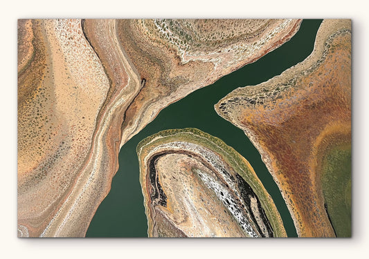 Mineral Crossing | 152x101.5cm Extra Large Original Abstract Painting