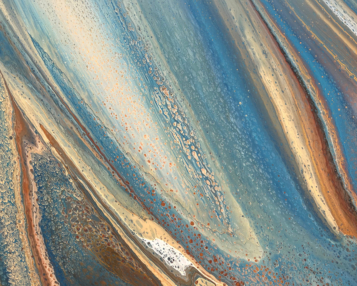 Shoreline Harmony | 152x101.5cm Original Abstract Painting