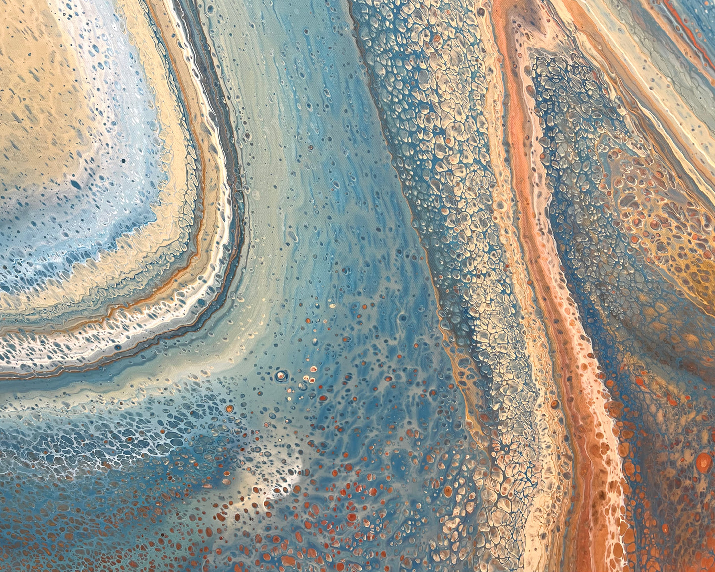 Shoreline Harmony | 152x101.5cm Original Abstract Painting
