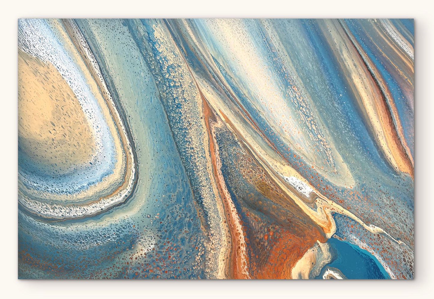 Shoreline Harmony | 152x101.5cm Original Abstract Painting