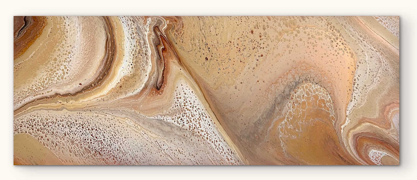 Sunset Dunes | 152x61.5cm Original Abstract Painting by Angela Roskell