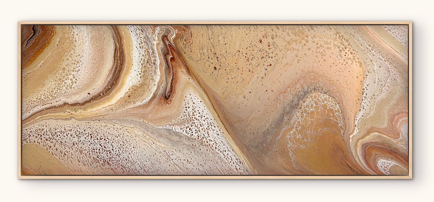Sunset Dunes | 152x61.5cm Original Abstract Painting by Angela Roskell