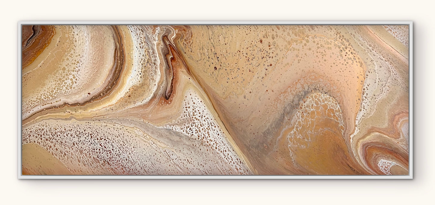 Sunset Dunes | 152x61.5cm Original Abstract Painting by Angela Roskell